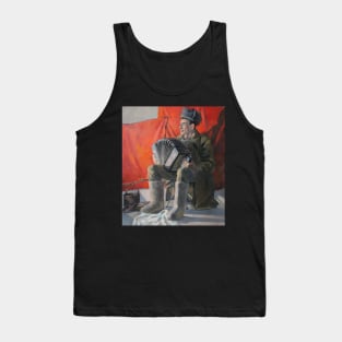 Russian Man Playing Accordion Tank Top